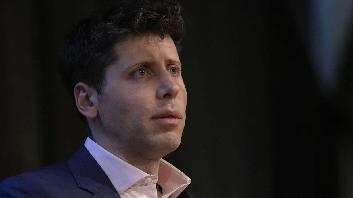 Sam Altman speaks in London, May 24. Scientists and tech industry leaders issued a new warning online Tuesday about the perils that artificial intelligence poses to humankind.