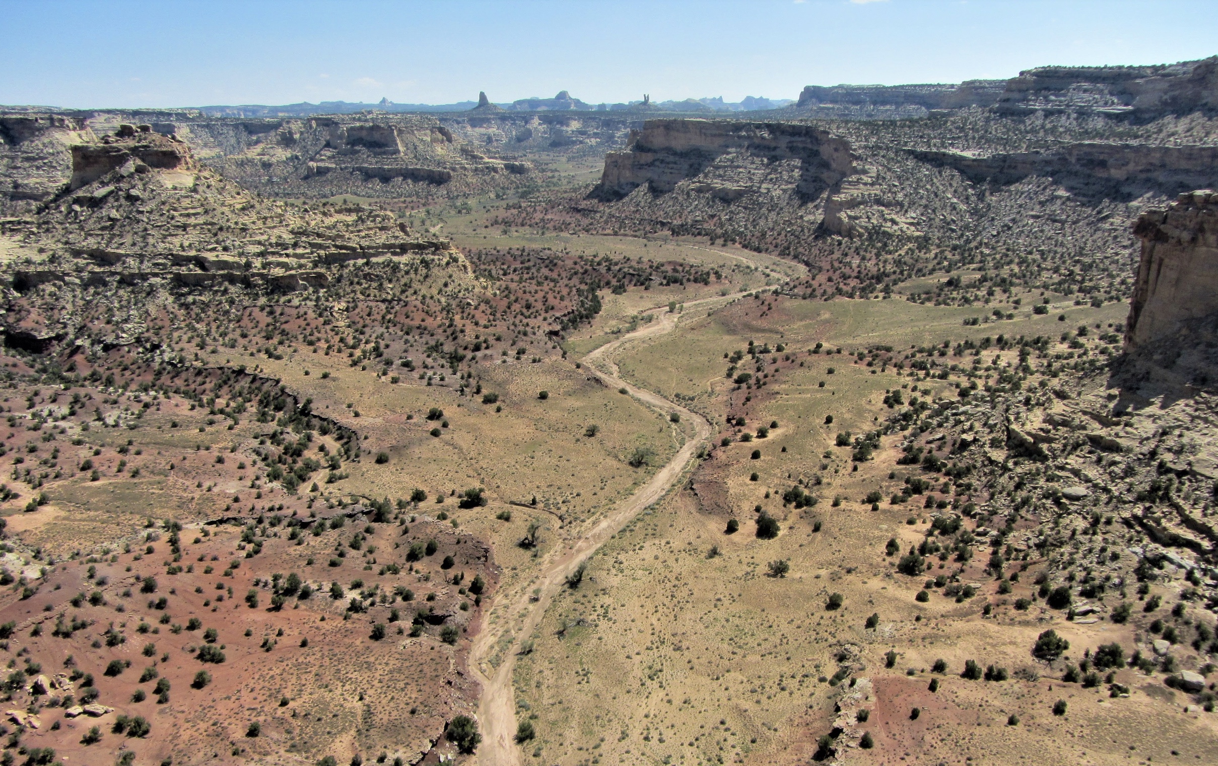 A photo of a land parcel managed by the Bureau of Land Management in the San Rafael Swell area, taken on Aug. 3, 2021. The parcel would go to Utah School and Institutional Trust Lands Administration in the proposed land exchange.