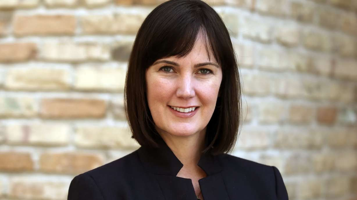 Tanya Vea poses for a portrait in Salt Lake City, March 17, 2015. Vea will become Bonneville International’s new president and CEO in August.