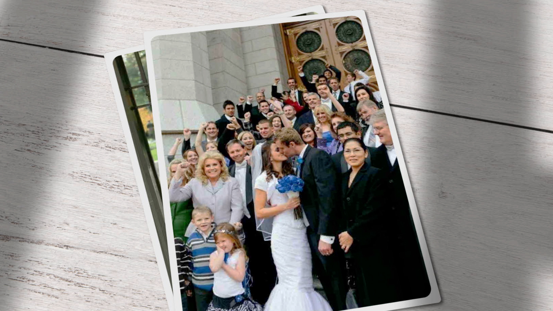 Amanda Jorgensen at her wedding day 12 years ago.