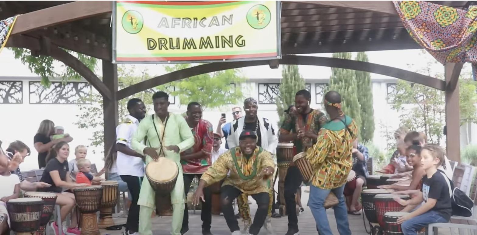 An African drumming group participates in the African Cultural Festival in Orem.