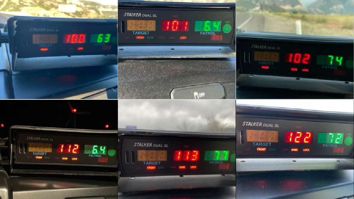 Speed trackers show six different drivers travelling 100 miles per hour or more. The Utah County Sheriff's Office and the Utah Highway Safety Office are focusing on areas that have high incidence of speeding.