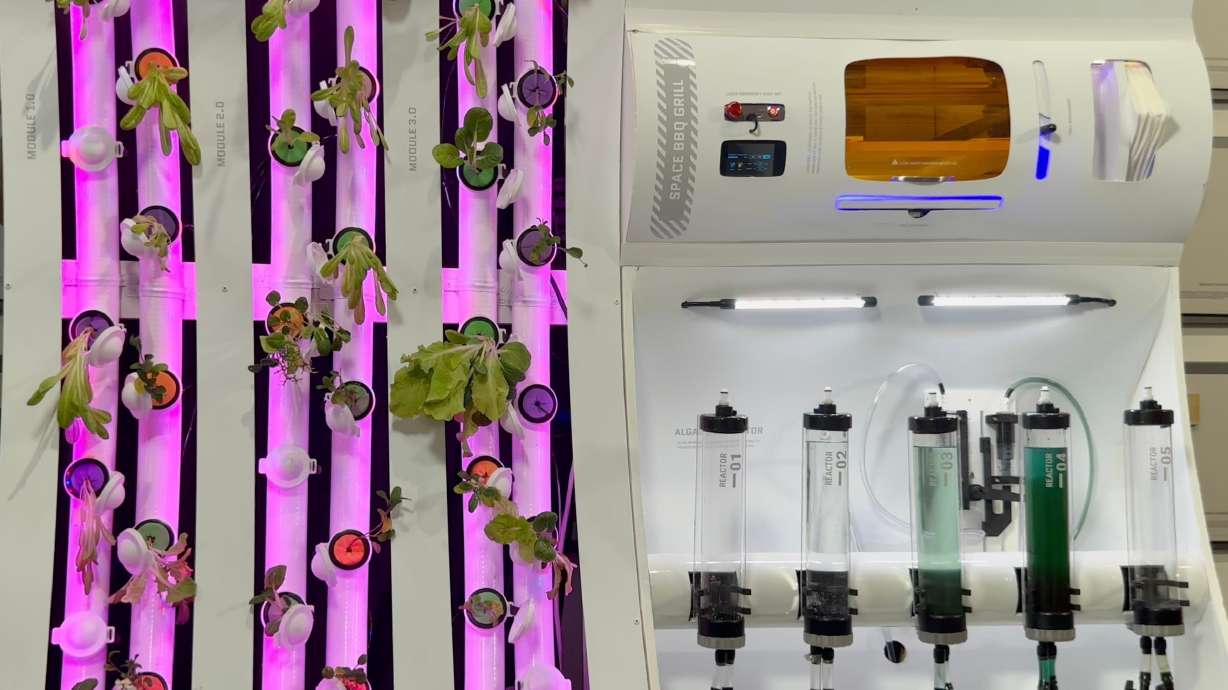 A mock up of a deep space kitchen from Nonfiction, a design and innovation firm based in San Francisco, is pictured.