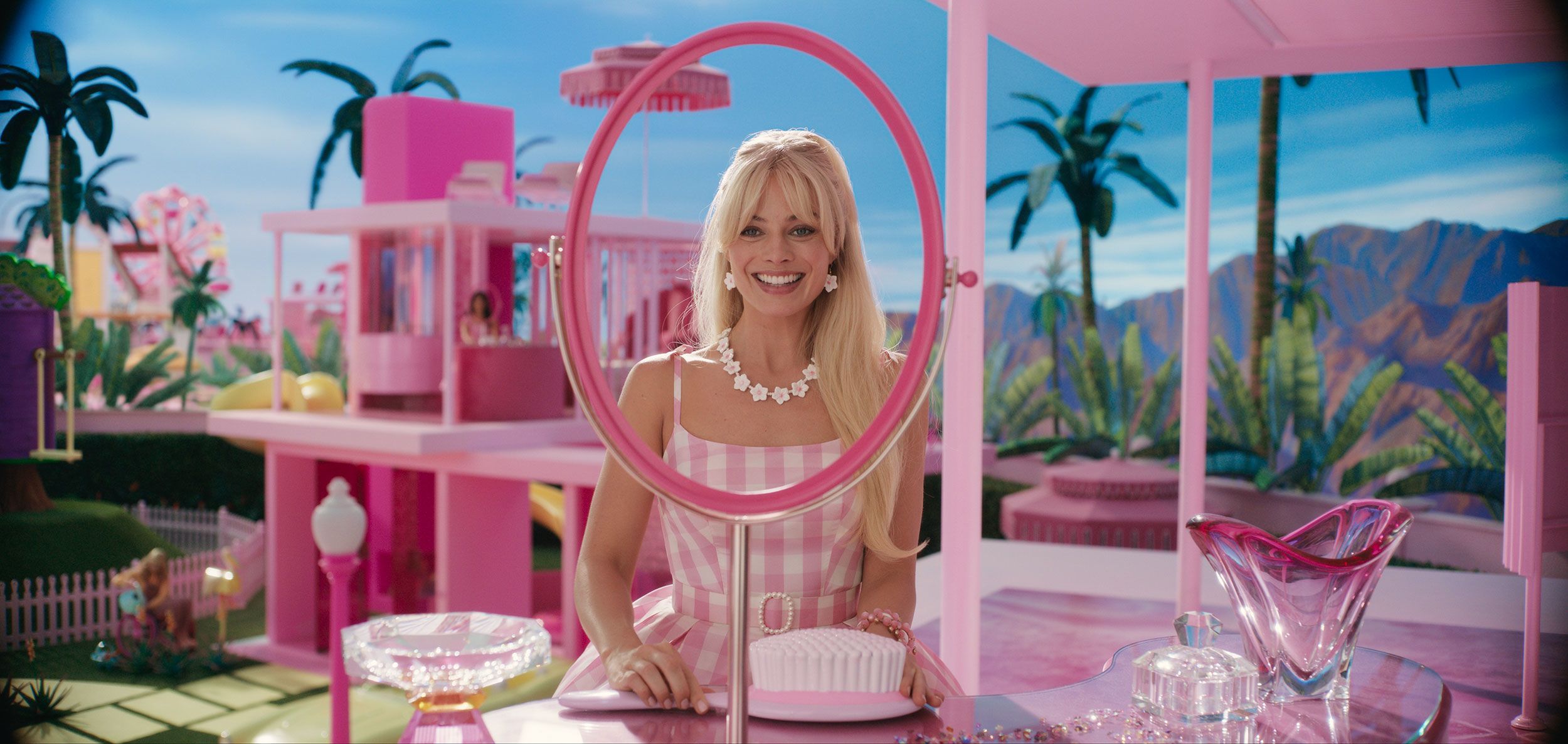 Margot Robbie brings the famous "Barbie" doll to life in the movie.