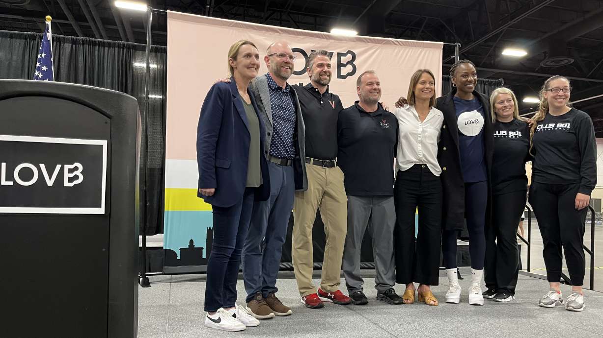 Officials from League One Volleyball announced the organizations fourth franchise in Salt Lake City on Monday, June 5, 2023 at the Mountain America Expo Center in Sandy.
