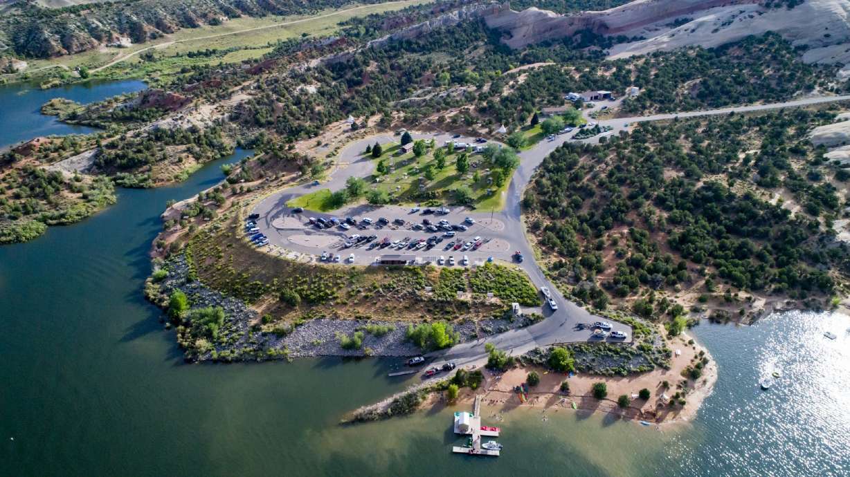 An undated photo of Red Fleet State Park in Vernal. Most of the park closed last week as it gets a makeover.