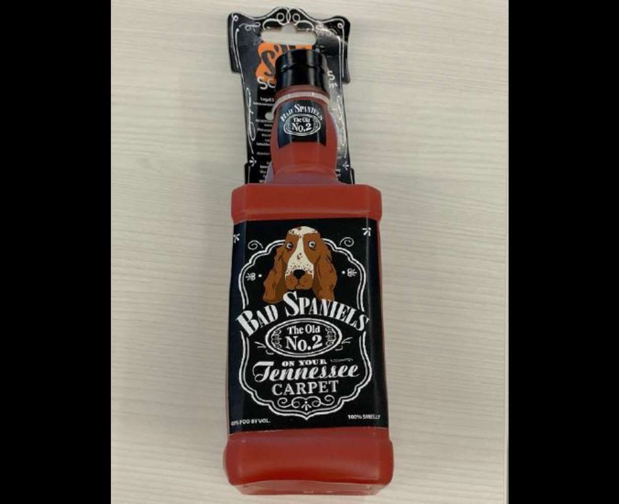 A dog toy called “Bad Spaniels,” shaped like a Jack Daniel's whiskey bottle, was at the center of a trademark dispute that went before the U.S. Supreme Court.