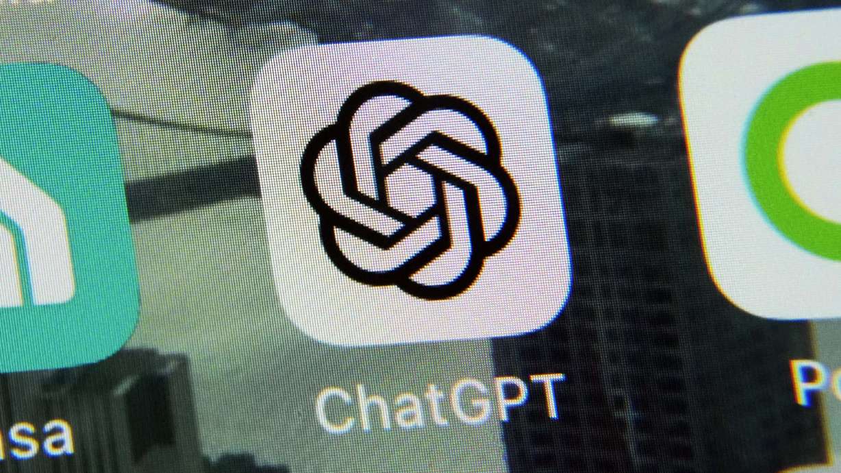 The ChatGPT app is displayed on an iPhone in New York on May 18. A judge is deciding whether to sanction two lawyers who blamed ChatGPT for tricking them into including fictitious legal research in a court filing.