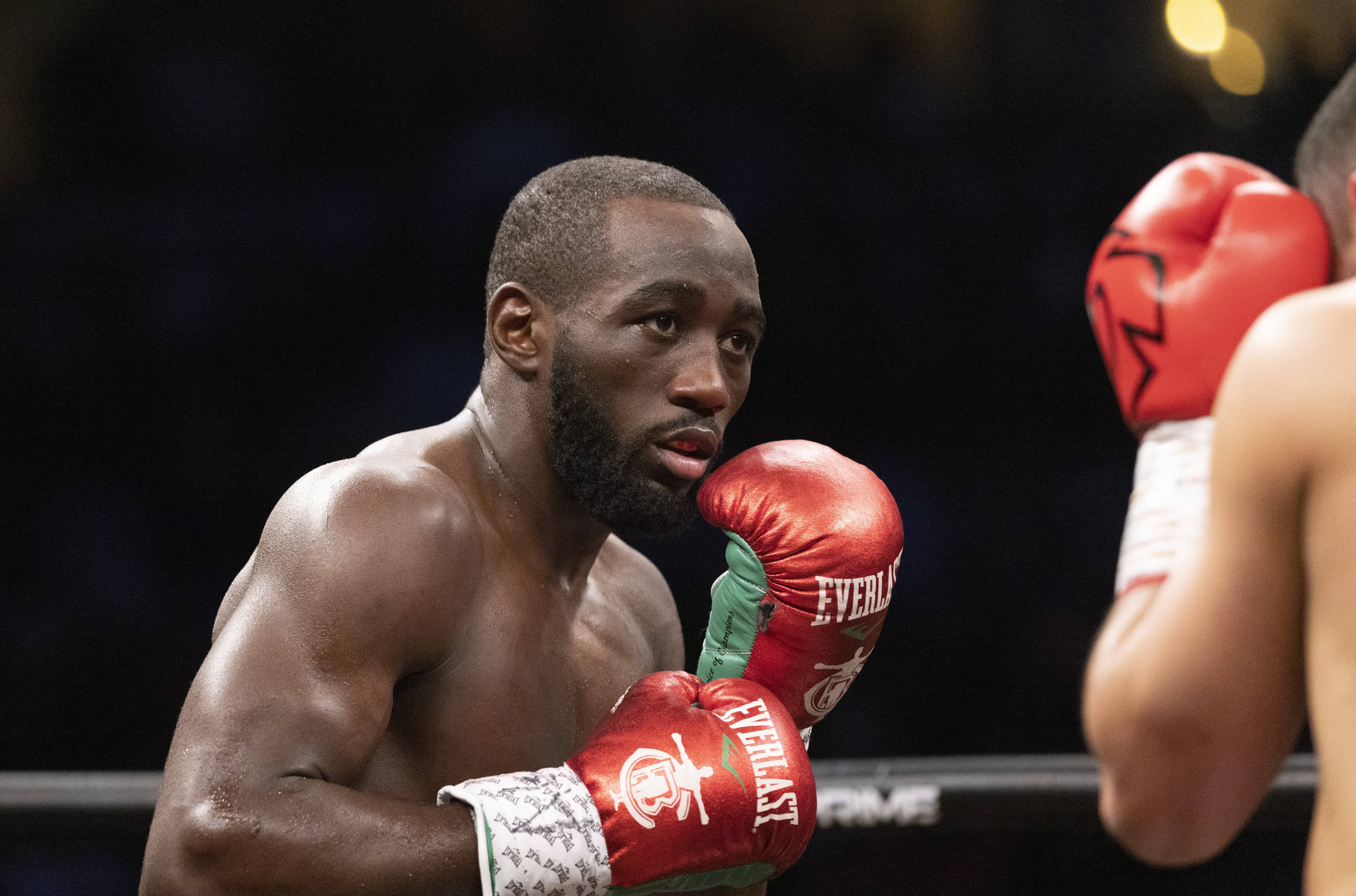 FILE - Terence "Bud" Crawford, left, fights David Avanesyan during a WBO welterweight title boxing bout on Saturday, Dec. 10, 2022, in Omaha, Neb. Crawford and Errol Spence Jr. will meet in a much anticipated showdown when they fight for the undisputed welterweight championship July 29, 2023, in Las Vegas. 