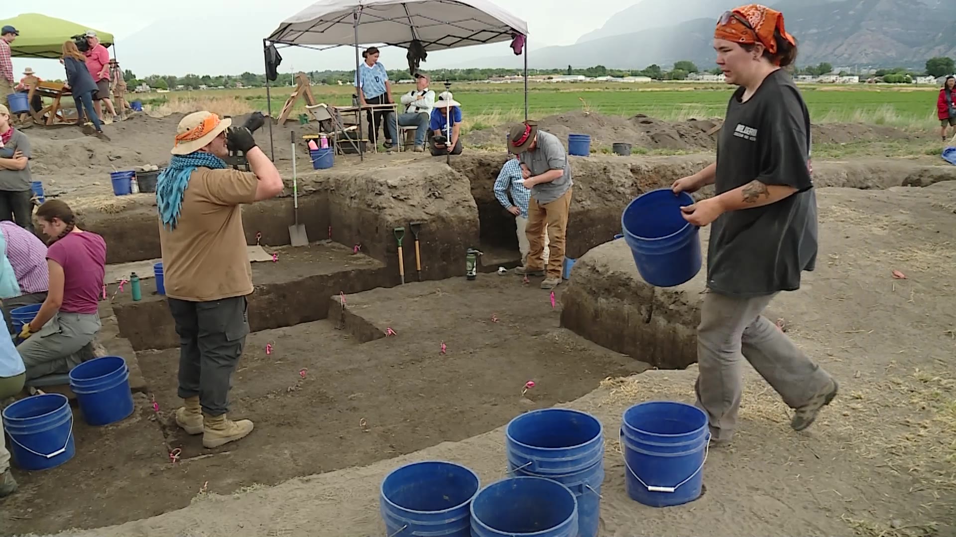 Approximately 30 university students are getting a hands-on opportunity to learn about the people who lived in Utah long before the pioneers arrived.