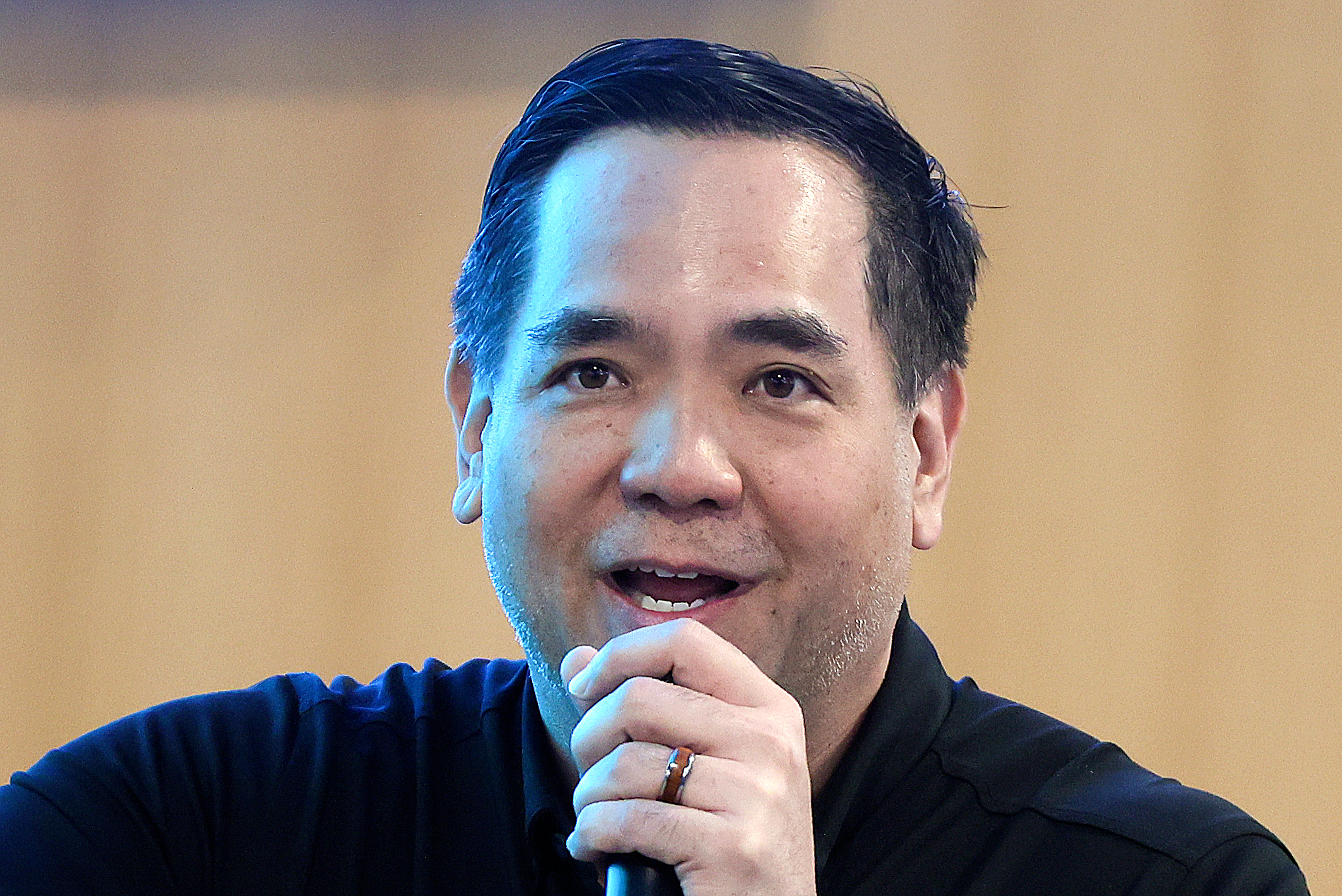 Utah Attorney General Sean D. Reyes speaks at the Silicon Slopes Artificial Intelligence Summit in Orem. He issued a lengthy statement Wednesday in response to a lawsuit against Tim Ballard, a former friend and associate.