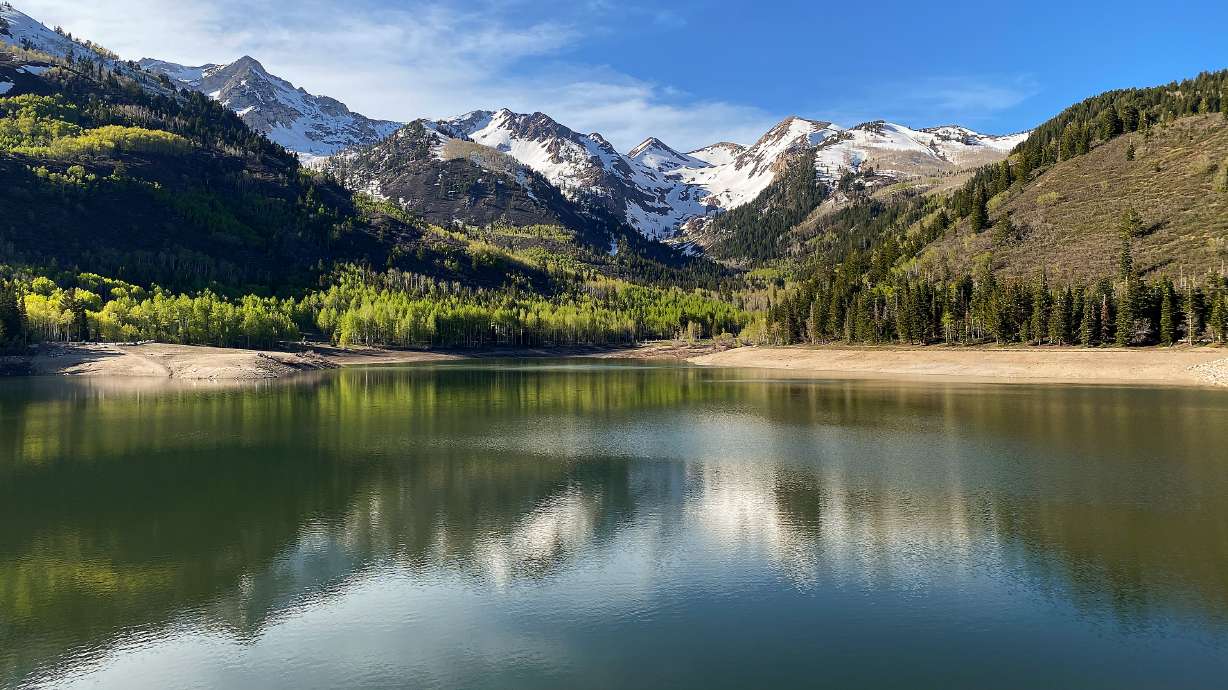 Silver Lake Flat Reservoir is pictured in Utah County on May 30. Utah's reservoir system is now up to 84% capacity, about 24 percentage points above the same point last year.