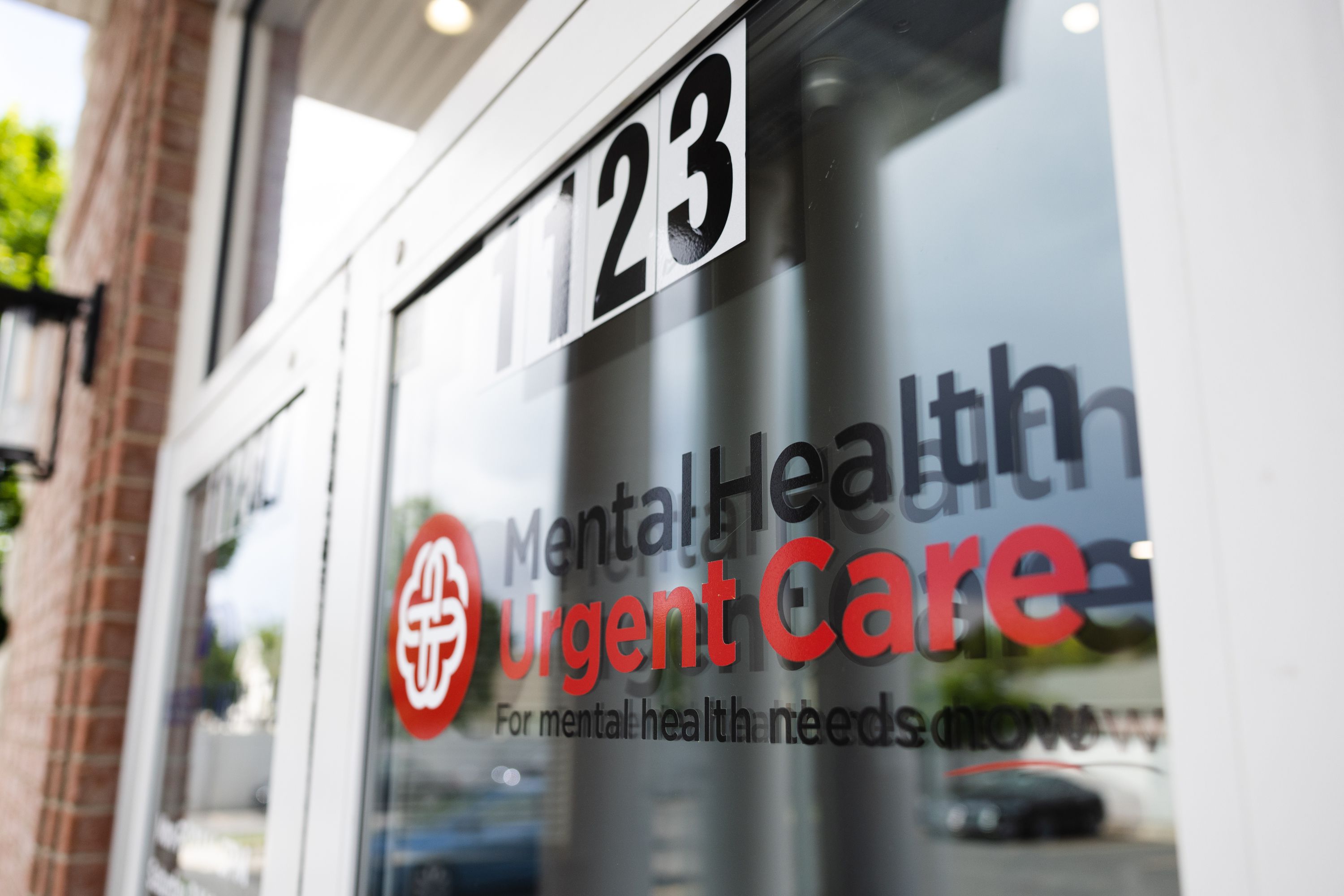 The door to the newly opened Mental Health Urgent Care clinic in Orem on June 5. It is Utah's first urgent care clinic devoted entirely to mental health emergencies.