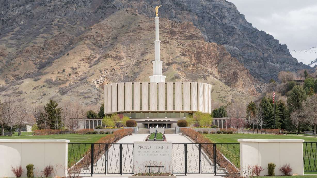 Provo police arrested a man who they say smashed windows of the Provo Utah Temple with a hammer Tuesday.