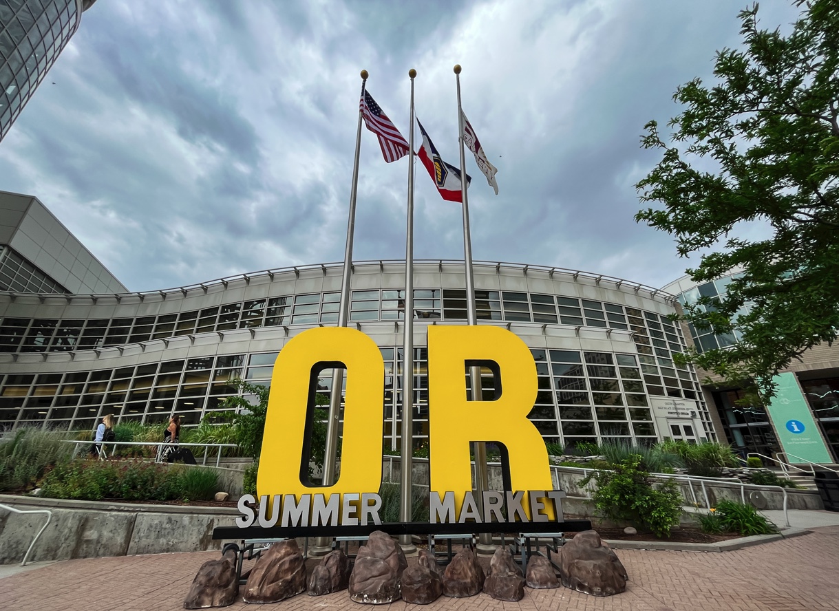 An Outdoor Retailer sign outside of the Salt Palace Convention Center in Salt Lake City on Sunday. More than 700 outdoor retail brands are at this summer's Outdoor Retail event. Here's a look at some of the top new products.