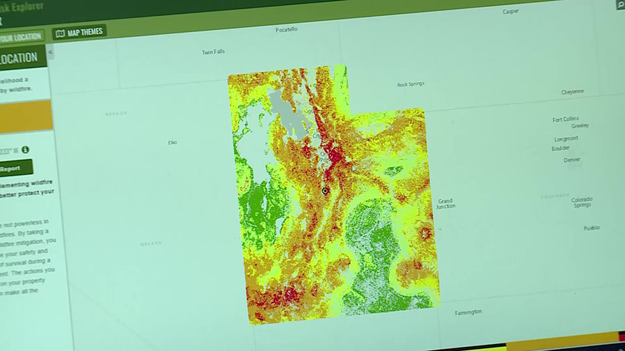 The Utah Division of Forestry, Fire & State Lands uses its interactive maps to educate homeowners on risk factors surrounding their properties.