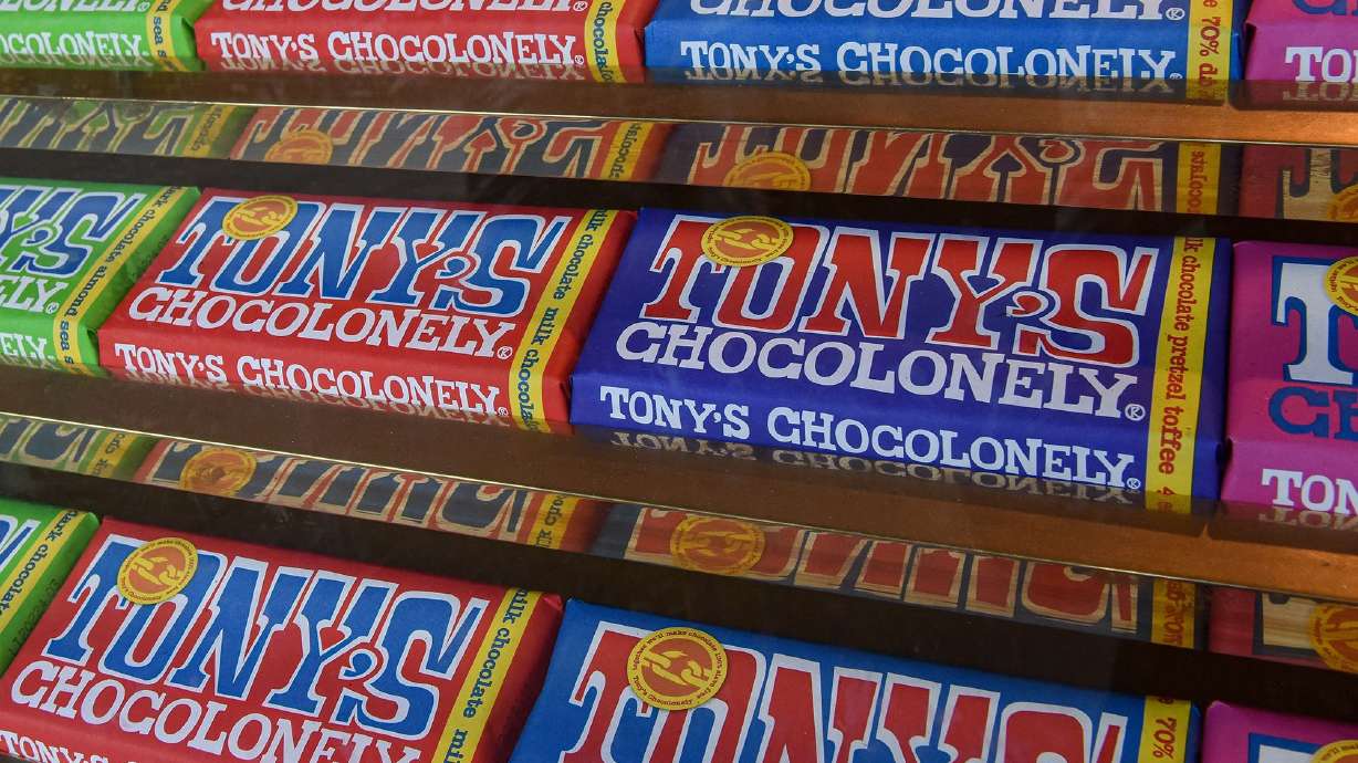 Tony's Chocolonely is shown in this undated photo. Cocoa prices have been soaring and could drive chocolate prices higher.