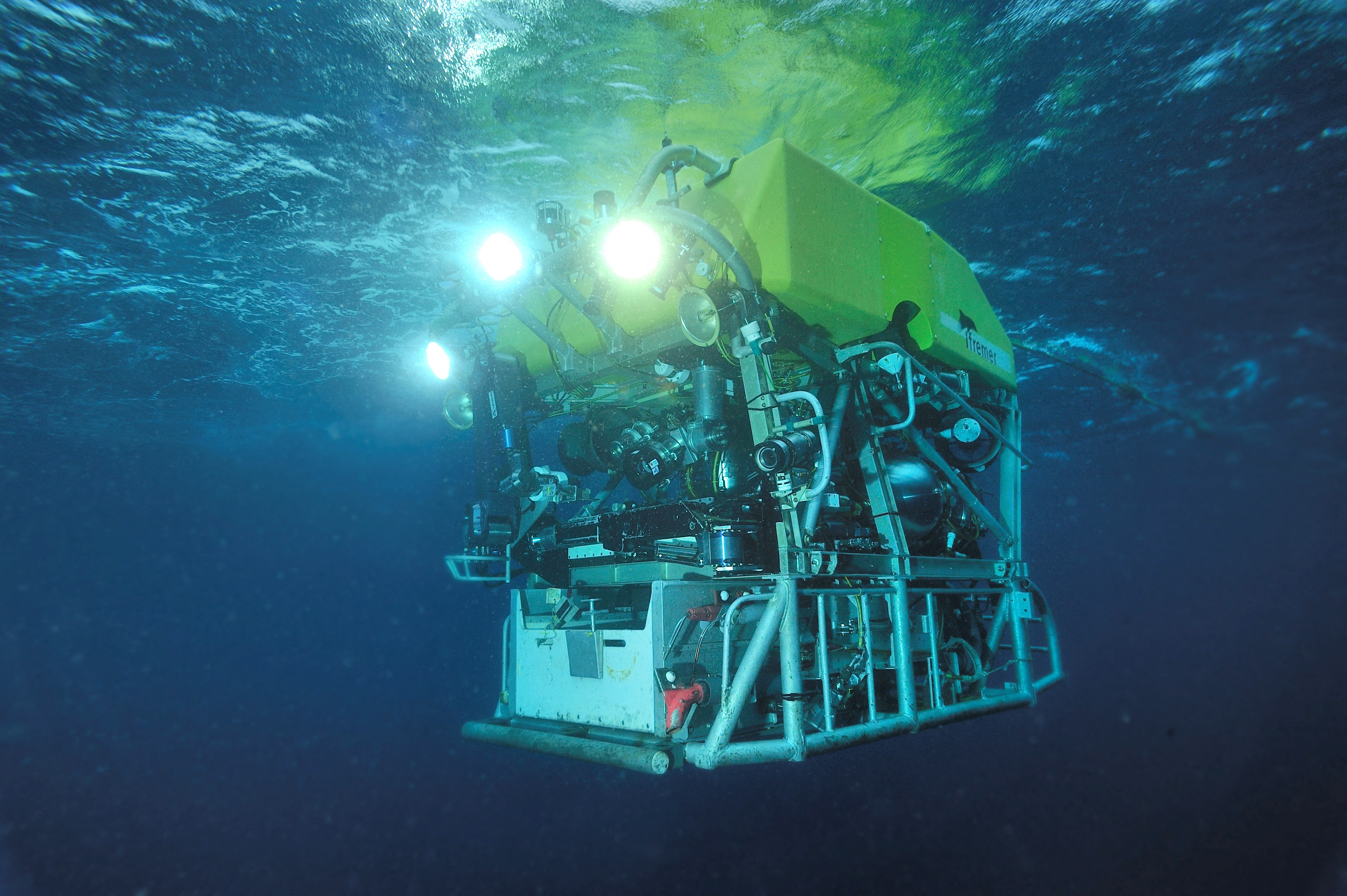 A view shows the ROV (Remotely Operated underwater Vehicle) Victor 6000 in this undated photograph released by Ifremer. This craft is used for deep sea searches.