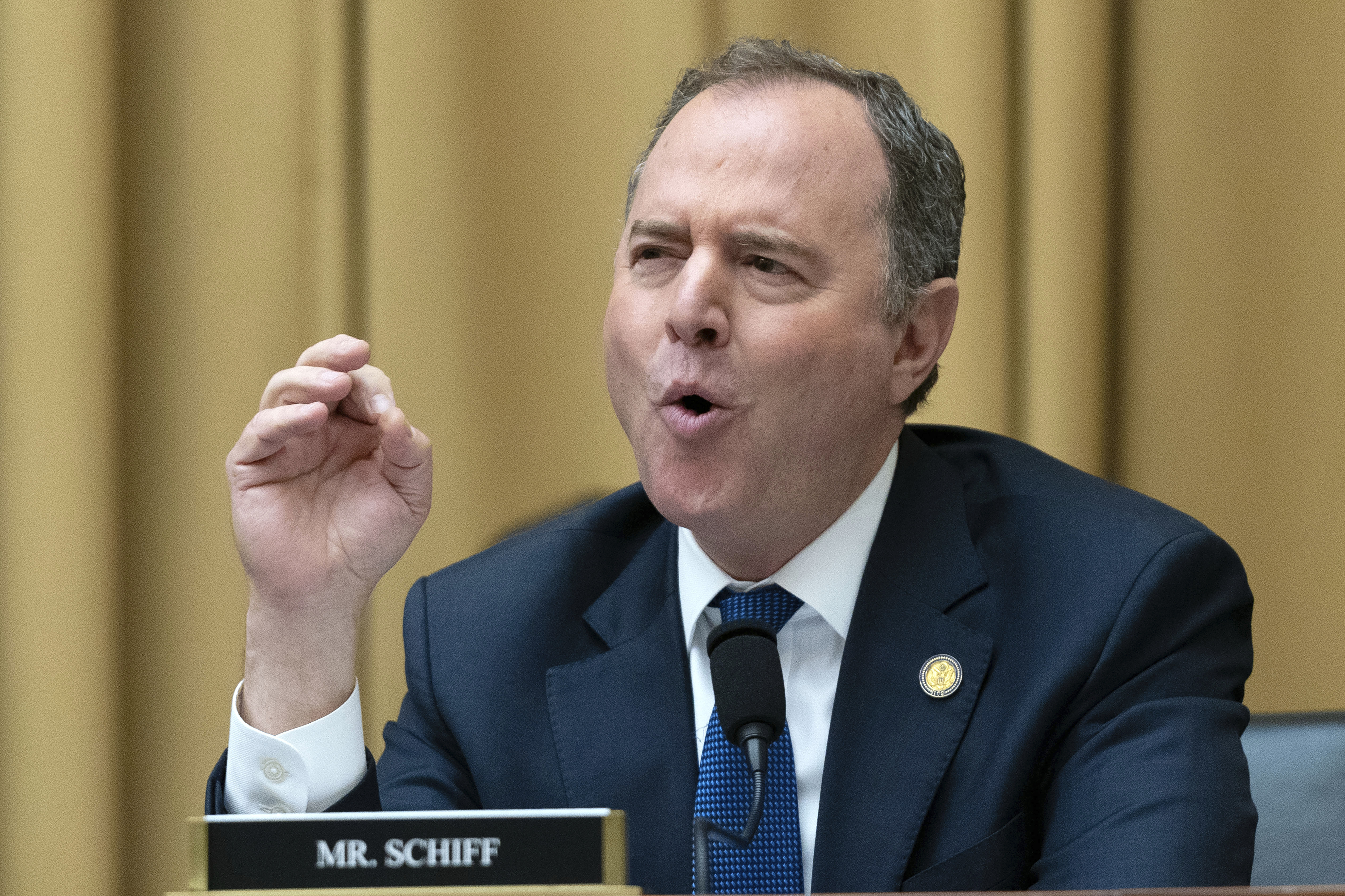 Rep. Adam Schiff, D-Calif., speaks during the House Judiciary Committee hearing on the Report of Special Counsel John Durham, on Capitol Hill in Washington, Wednesday. The House voted Wednesday to censure Schiff for comments made several years ago about investigations into Donald Trump's ties to Russia.