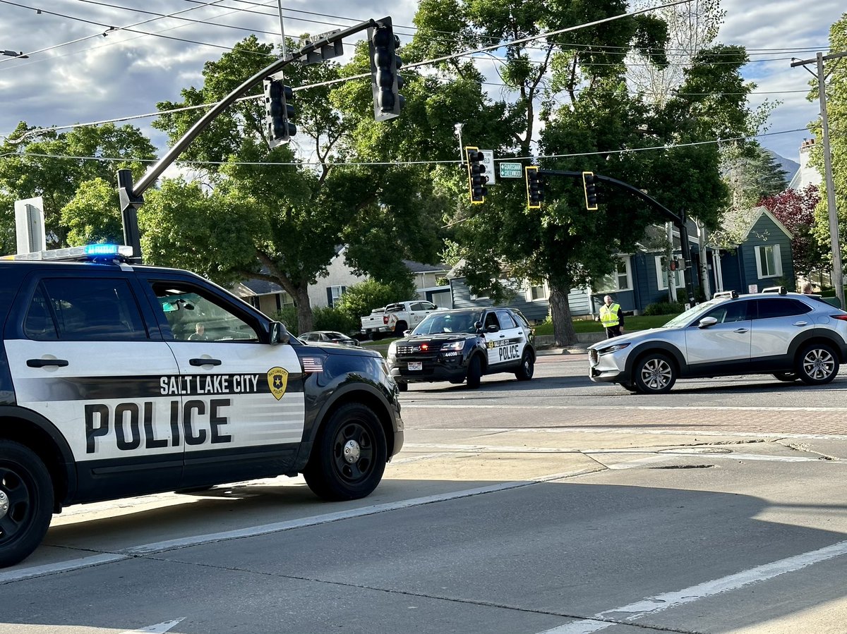 A cyclist was critically injured Thursday after colliding with an SUV in Salt Lake City, police said.