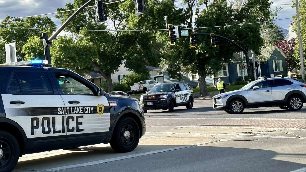 A cyclist was critically injured Thursday after colliding with an SUV in Salt Lake City, police said.