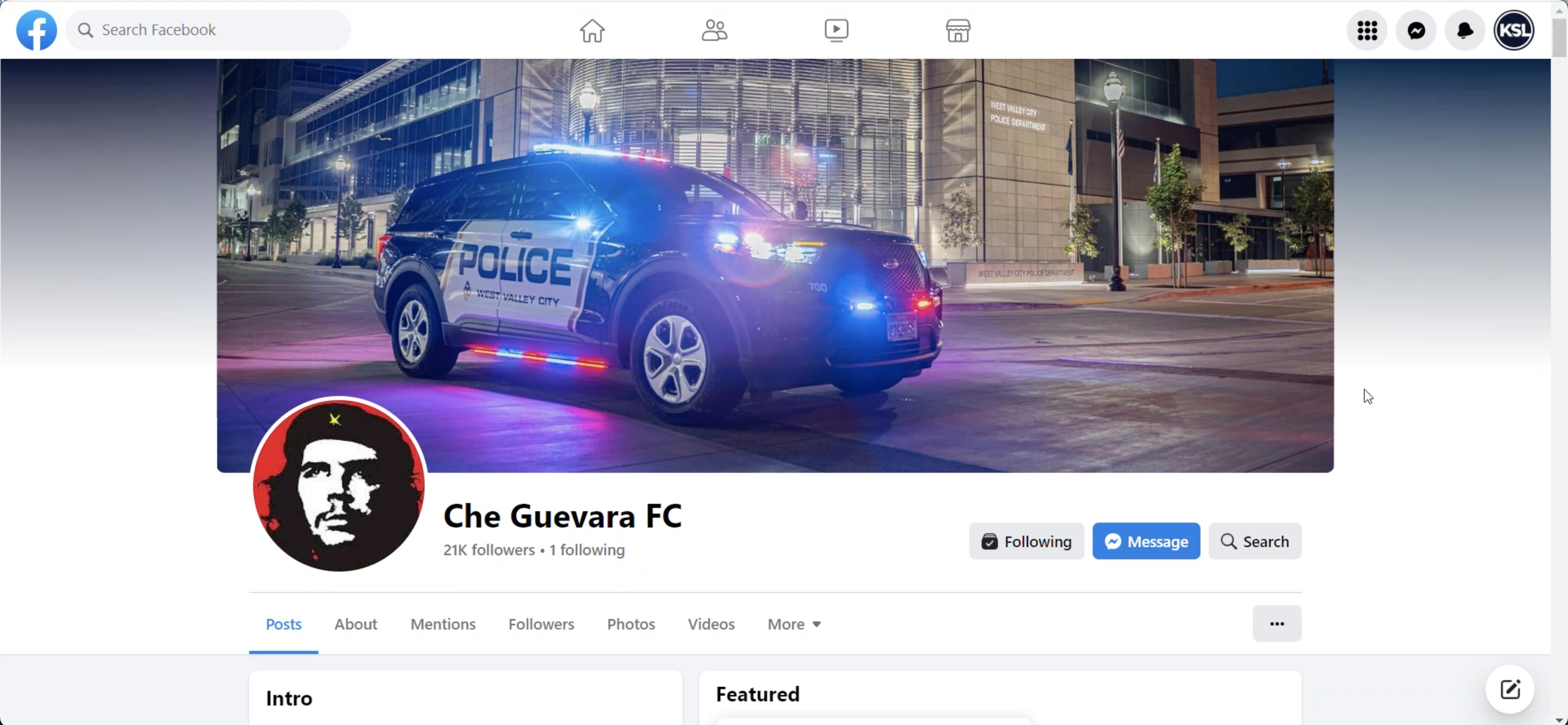 Hackers accessed the West Valley police Facebook page Thursday and shared photos of Argentine revolutionary Che Guevara, among others.