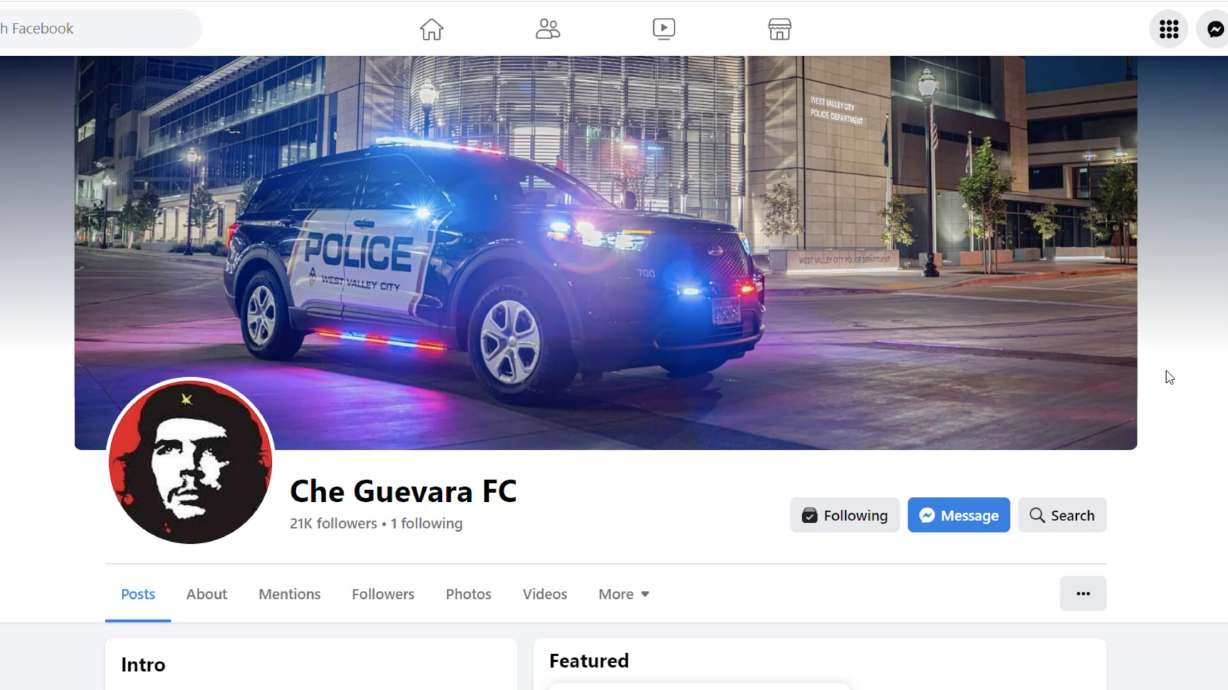 Hackers accessed the West Valley police Facebook page Thursday and shared photos of Argentine revolutionary Che Guevara, among others.