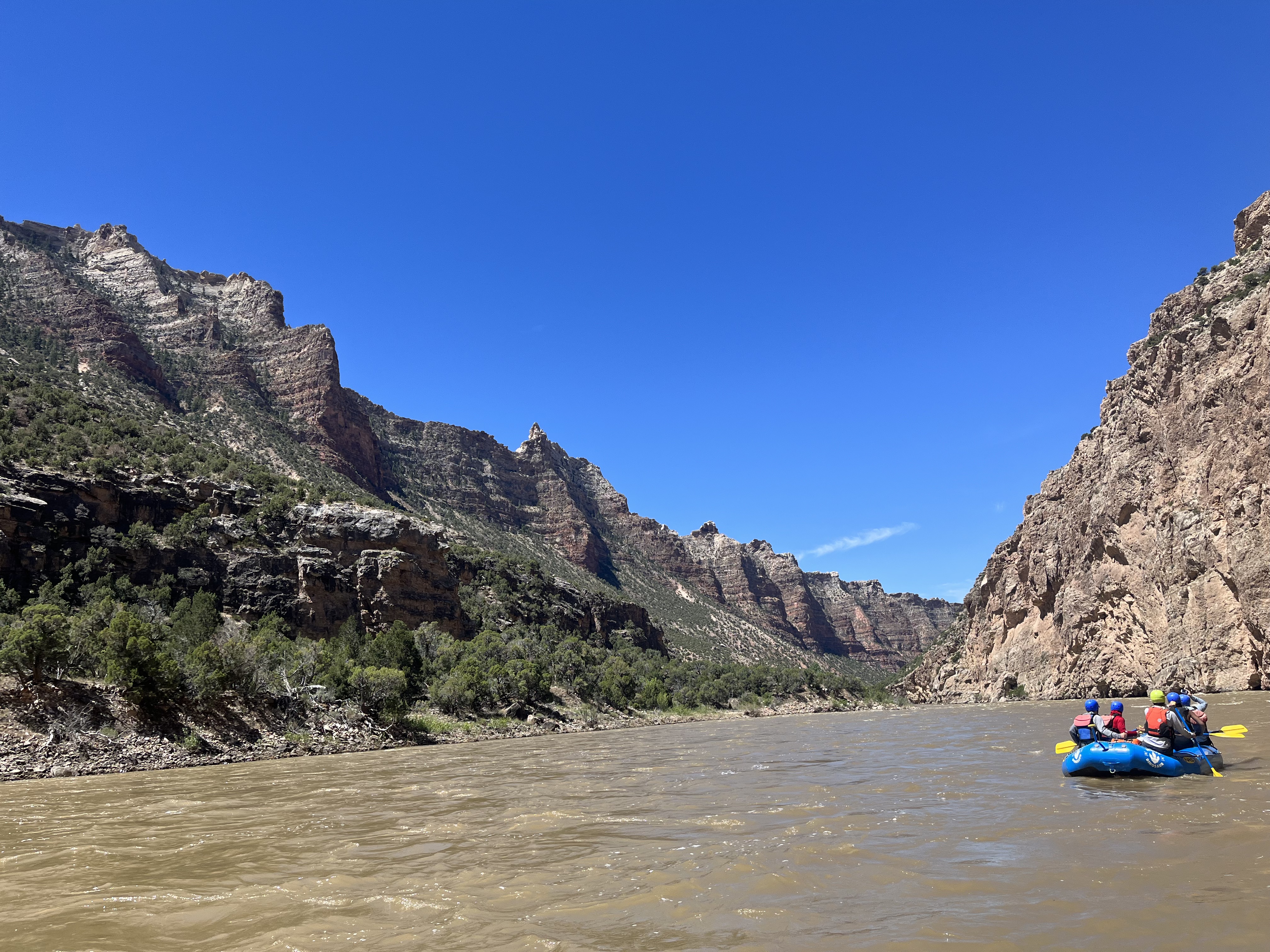 Rafting the Green River near Dinosaur National Monument.
