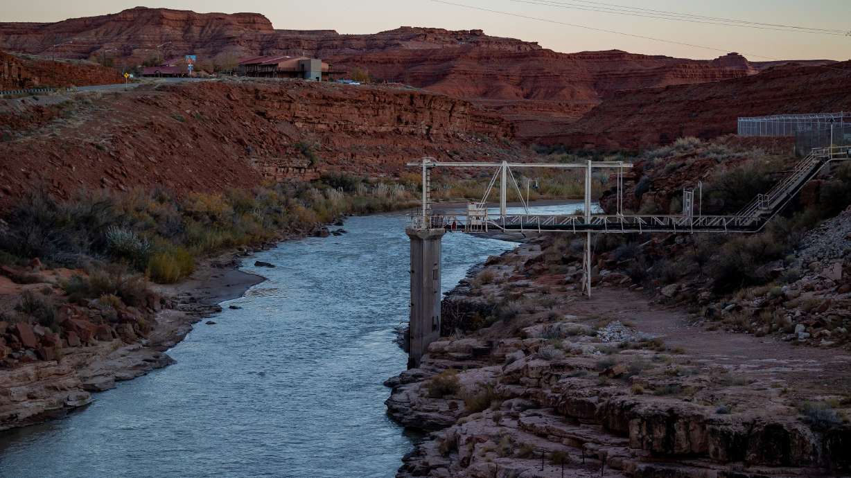 A water intake point on the San Juan River in Mexican Hat, San Juan County, on Nov. 15, 2022. The Supreme Court delivered a blow of sorts to the Navajo Nation over its access to clean, running water.