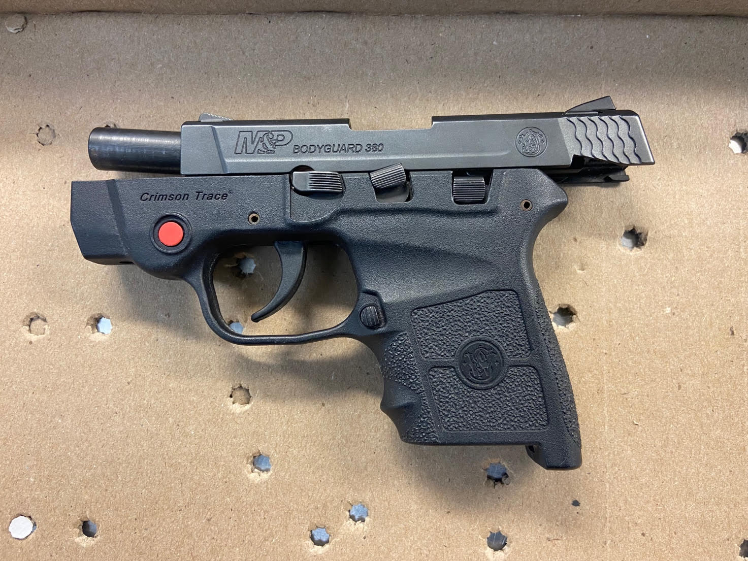 Officers with the Salt Lake City Police Department booked this firearm into evidence after arrested a man wanted in connection to a recent shooting.