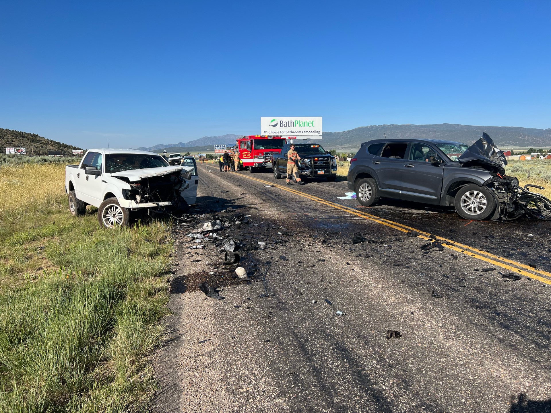 A 19-year-old man was killed in a head-on collision in Cedar City on Saturday morning. 