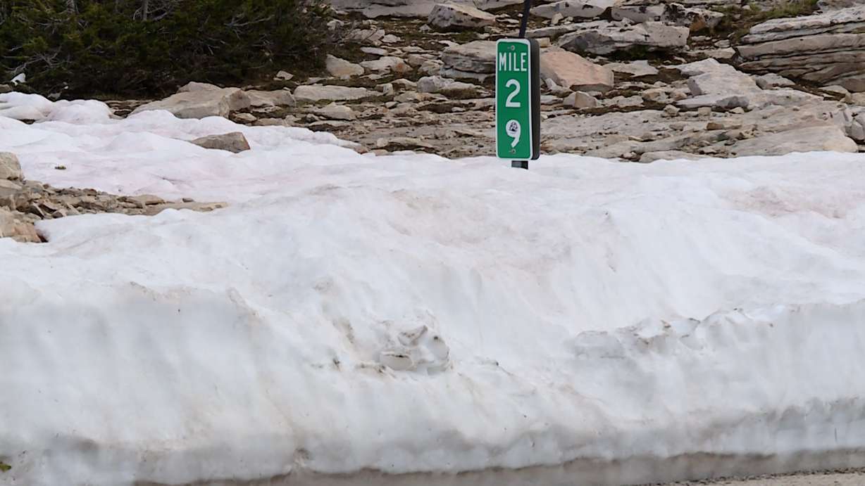 The popular Mirror Lake Highway officially opened this week. Lots of Utahns made the drive up on this first weekend and saw something you don't normally see this late in the year.