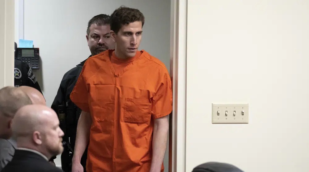 Bryan Kohberger, appears at a hearing in Latah County District Court, on Jan. 5 in Moscow, Idaho. His attorney argues “there is no connection between Mr. Kohberger and the victims.”