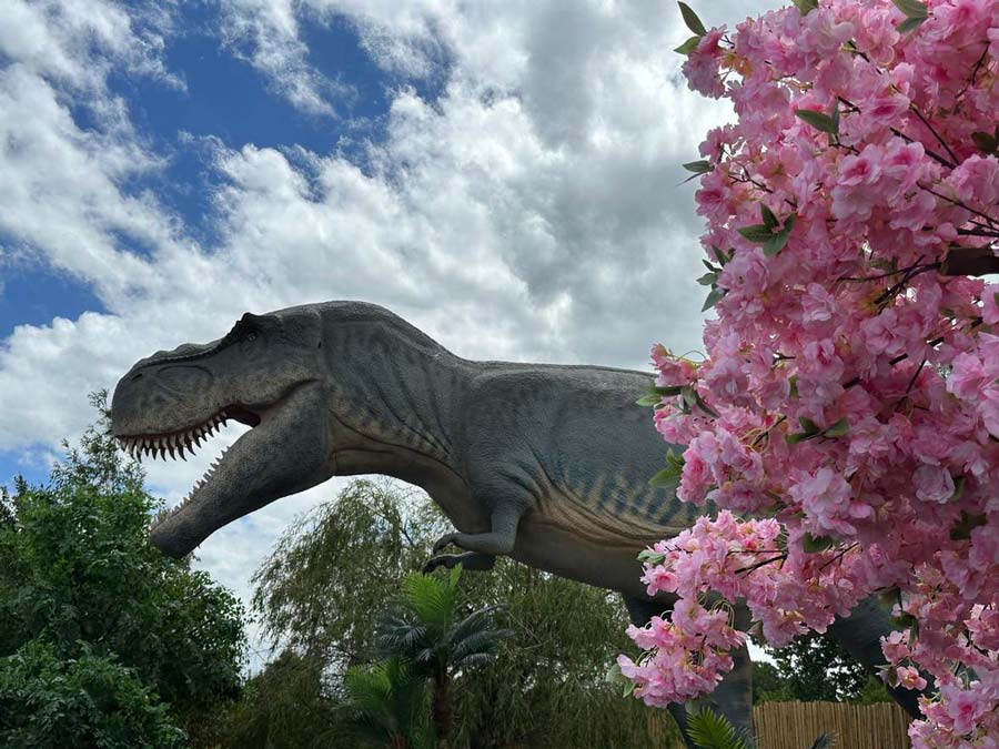 A new dinosaur attraction that opened in Rexburg, Idaho, is taking people back in time.