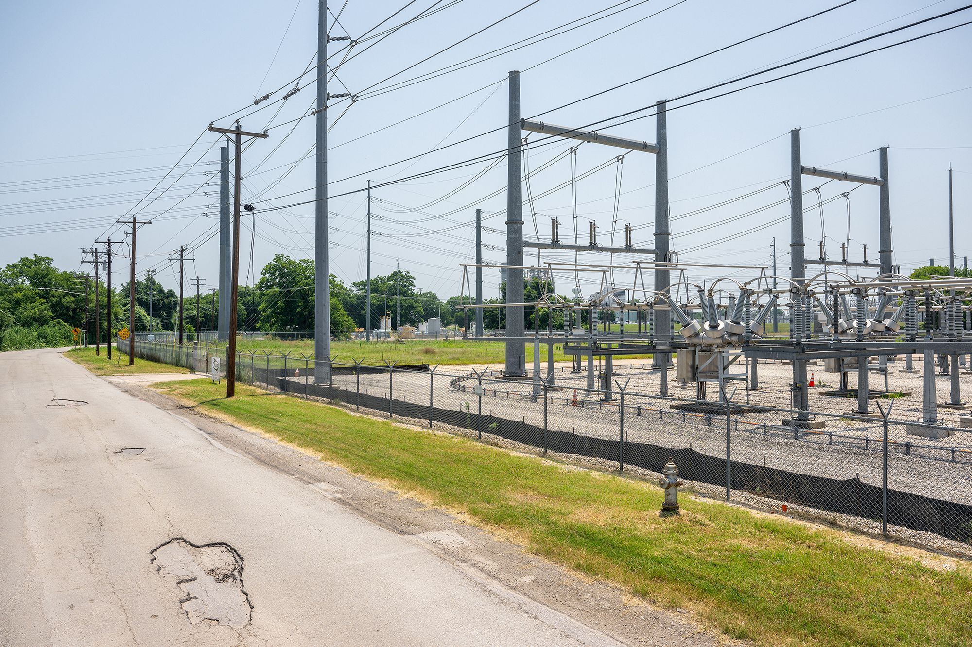 An electric generator field is seen at the Austin Energy/Sand Hill Energy Center on June 20, in Austin, Texas. Power grid officials have warned that large swaths of the United States could face blackouts if it's a hot summer.