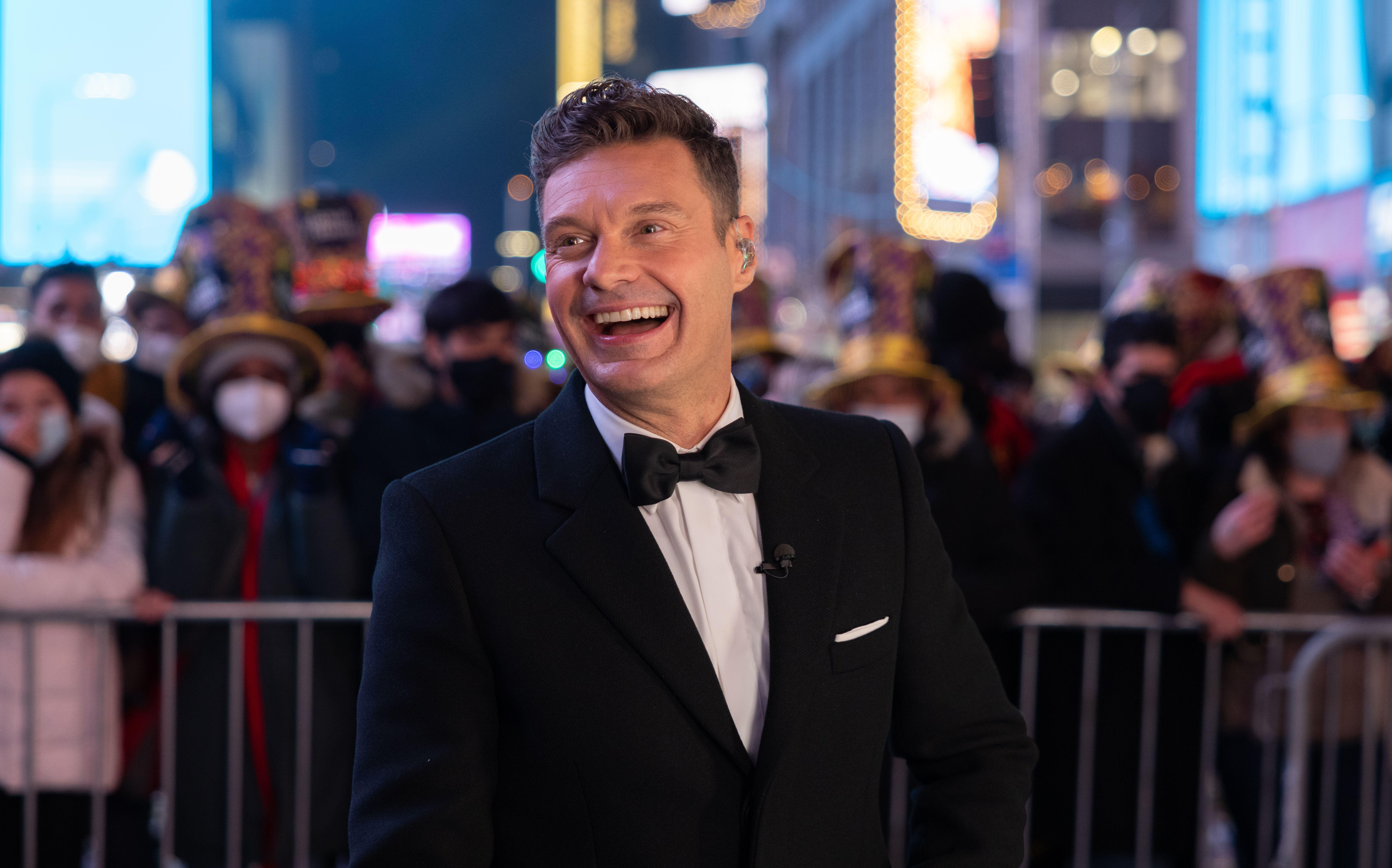 Ryan Seacrest, seen in Times Square on Dec. 31, 2021, has been announced as the next host of "Wheel of Fortune."
