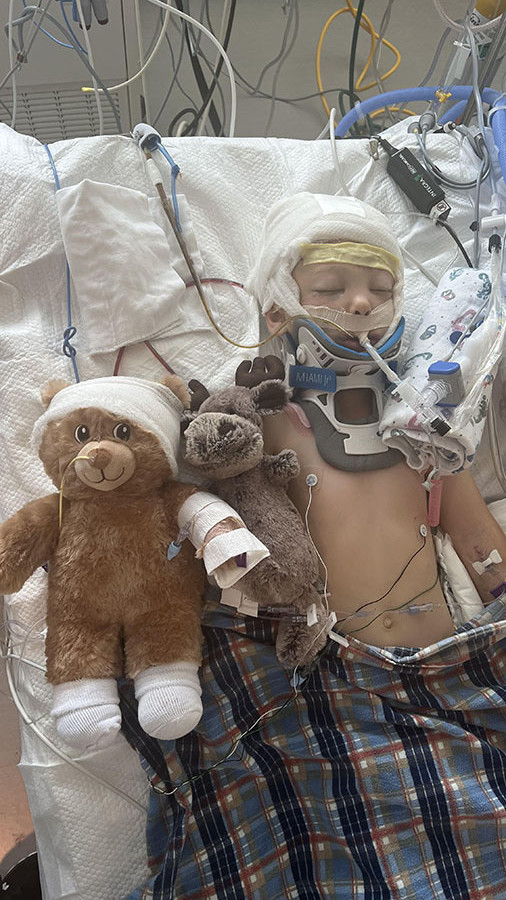 A Sevier County family is sharing their gratitude after people across the country started fundraising events to help their little boy, who was hospitalized after a terrible accident with a horse.