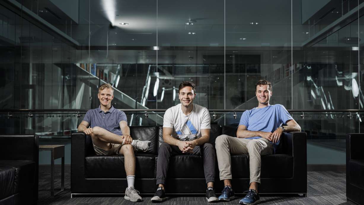 Team Zaymo, from left to right: Brice Douglas, Santiago Gomez-Paz and Danny Jones. The Zaymo team on May attended the 2023 Rice Business Plan Competition and took home $875,000 in total cash investments after winning third place.