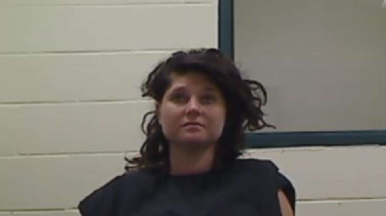 Megan Michelle Stewart, 28, appears for a court hearing at Purgatory Correctional Facility, Aug. 27, 2021. Stewart has pleaded guilty to attempting to murder her then 8-year-old son at the St. George Motel 6 in 2021.