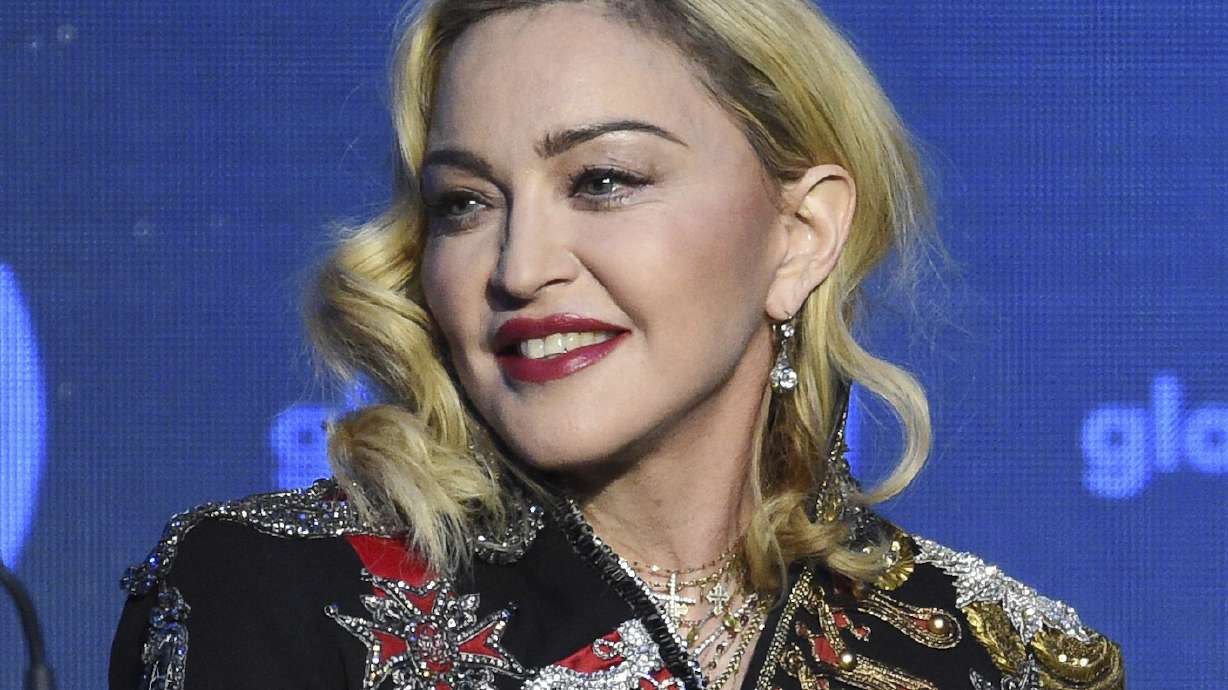 Madonna appears at the 30th annual GLAAD Media Awards in New York on May 4, 2019, in New York. Madonna has postponed her tour due to a "serious bacterial infection" and ICU stay, her manager confirmed on Wednesday.