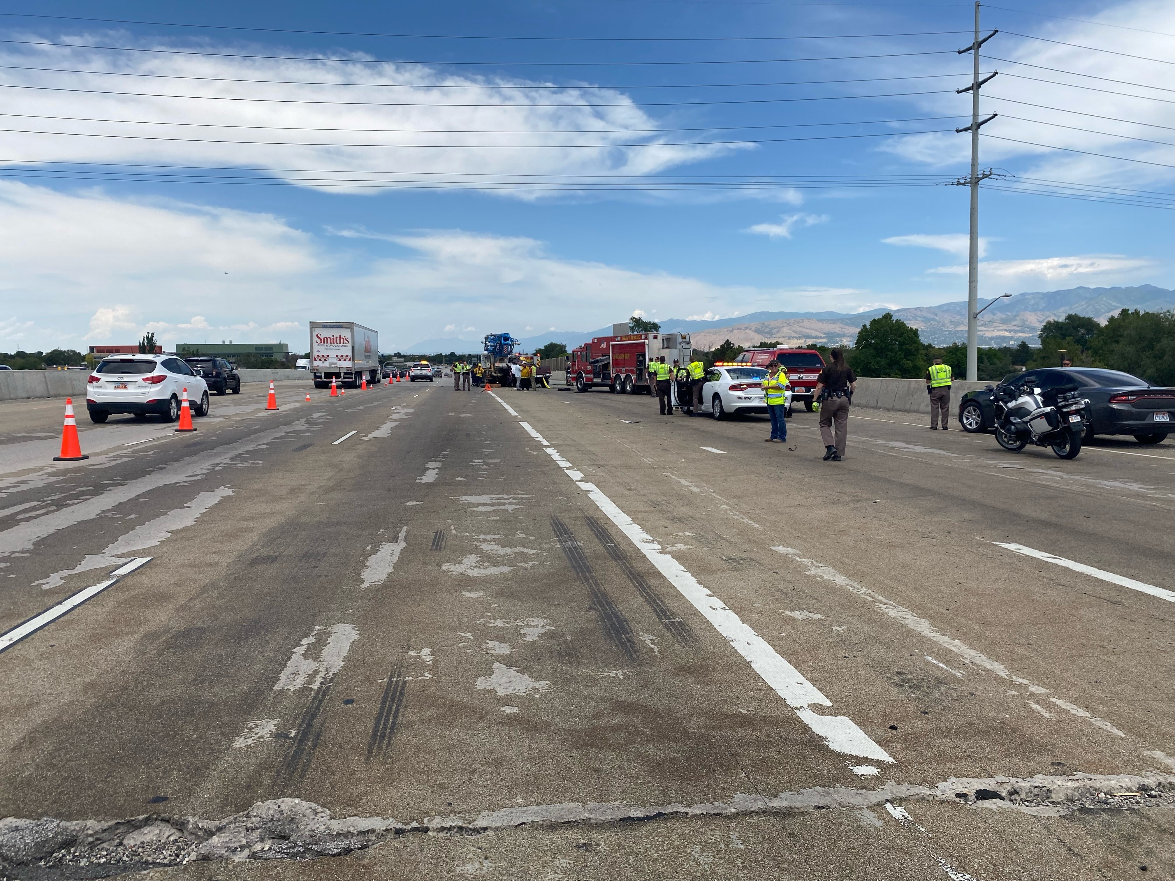 Police have identified the man who died Wednesday after crashing into a concrete pump truck on the 4700 South on-ramp to I-215 in Taylorsville.