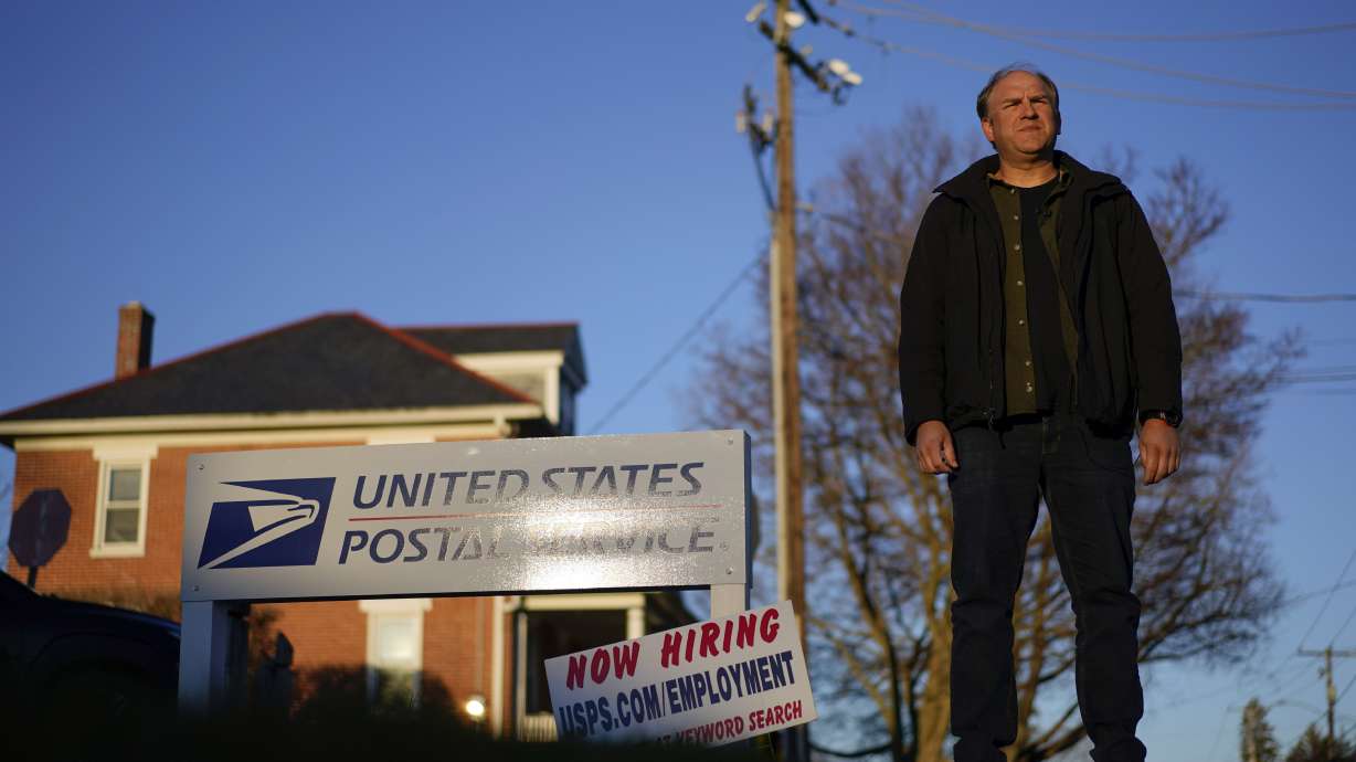 Gerald Groff stands at the United State Postal Service, March 8, in Quarryville, Pa. The Supreme Court on Thursday, used the case of Groff, a Christian mailman who didn't want to work Sundays, to solidify protections for workers who are religious.