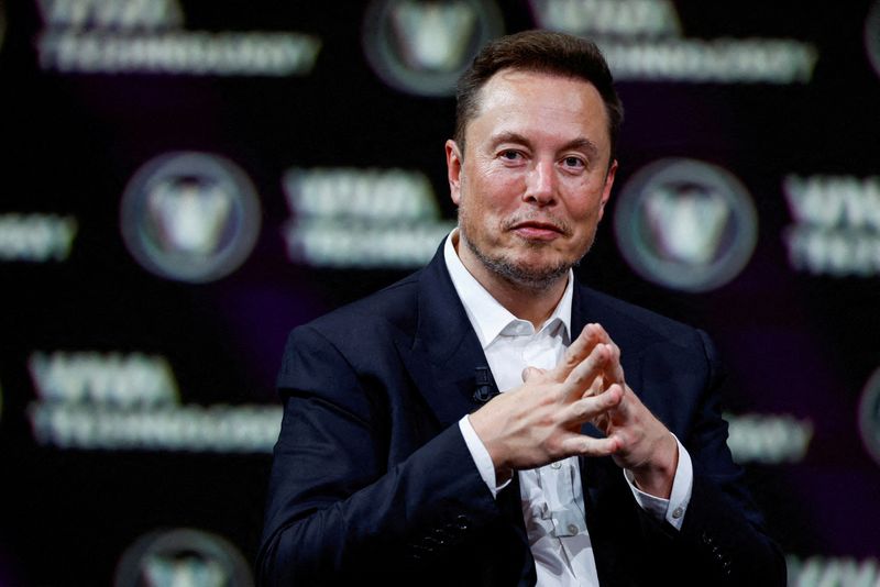Elon Musk attends the Viva Technology conference in Paris, France, on June 16. Musk said Saturday that Twitter is limiting how many tweets per day various accounts can read, to discourage "extreme levels" of data scraping and system manipulation.