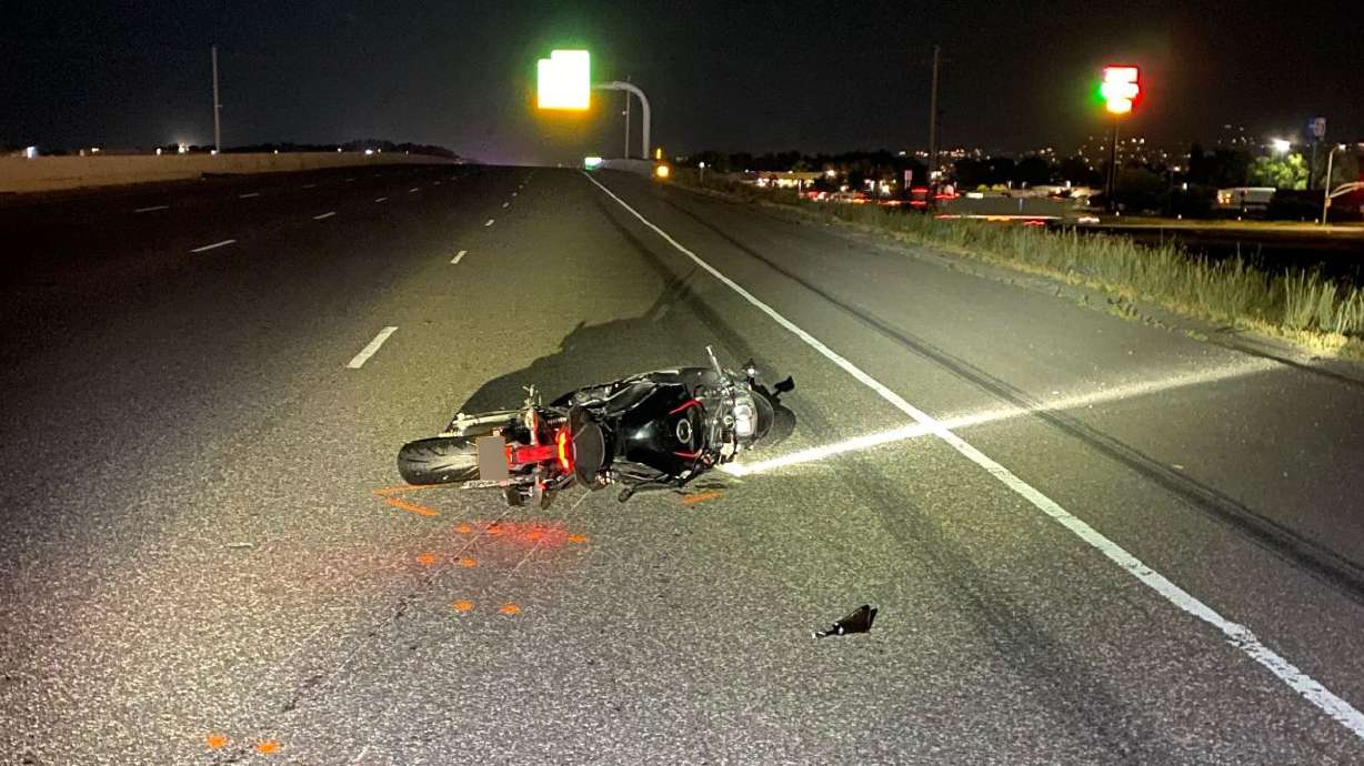 A man was killed when he was thrown from his motorcycle and then hit by multiple vehicles after the bike hit a concrete barrier on I-15 near Ogden early Saturday.