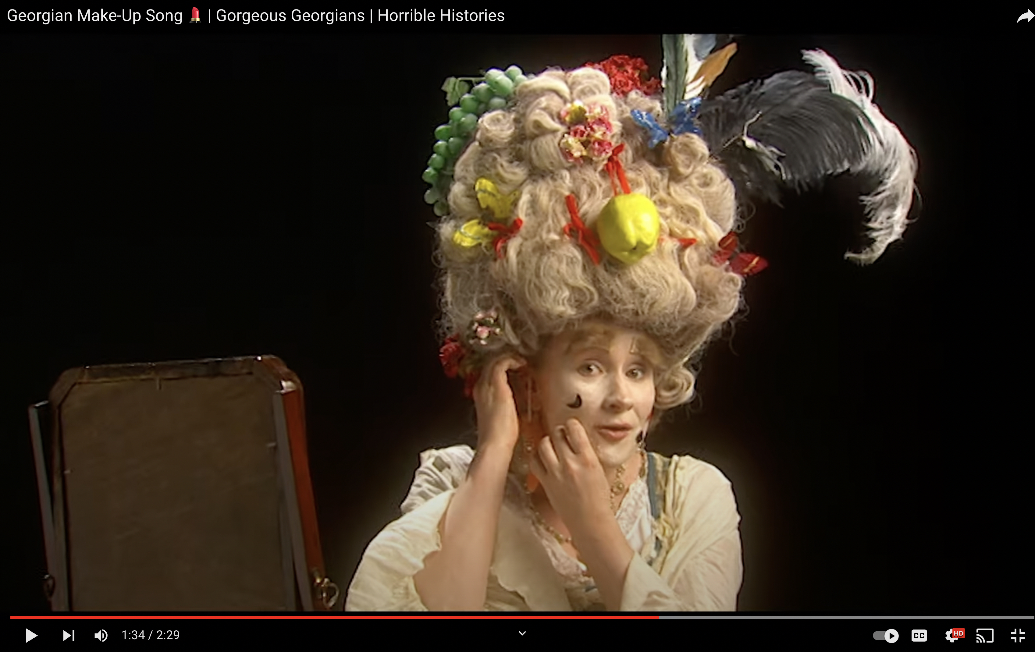 A woman created a makeup tutorial as if it were in the "Bridgerton" era.