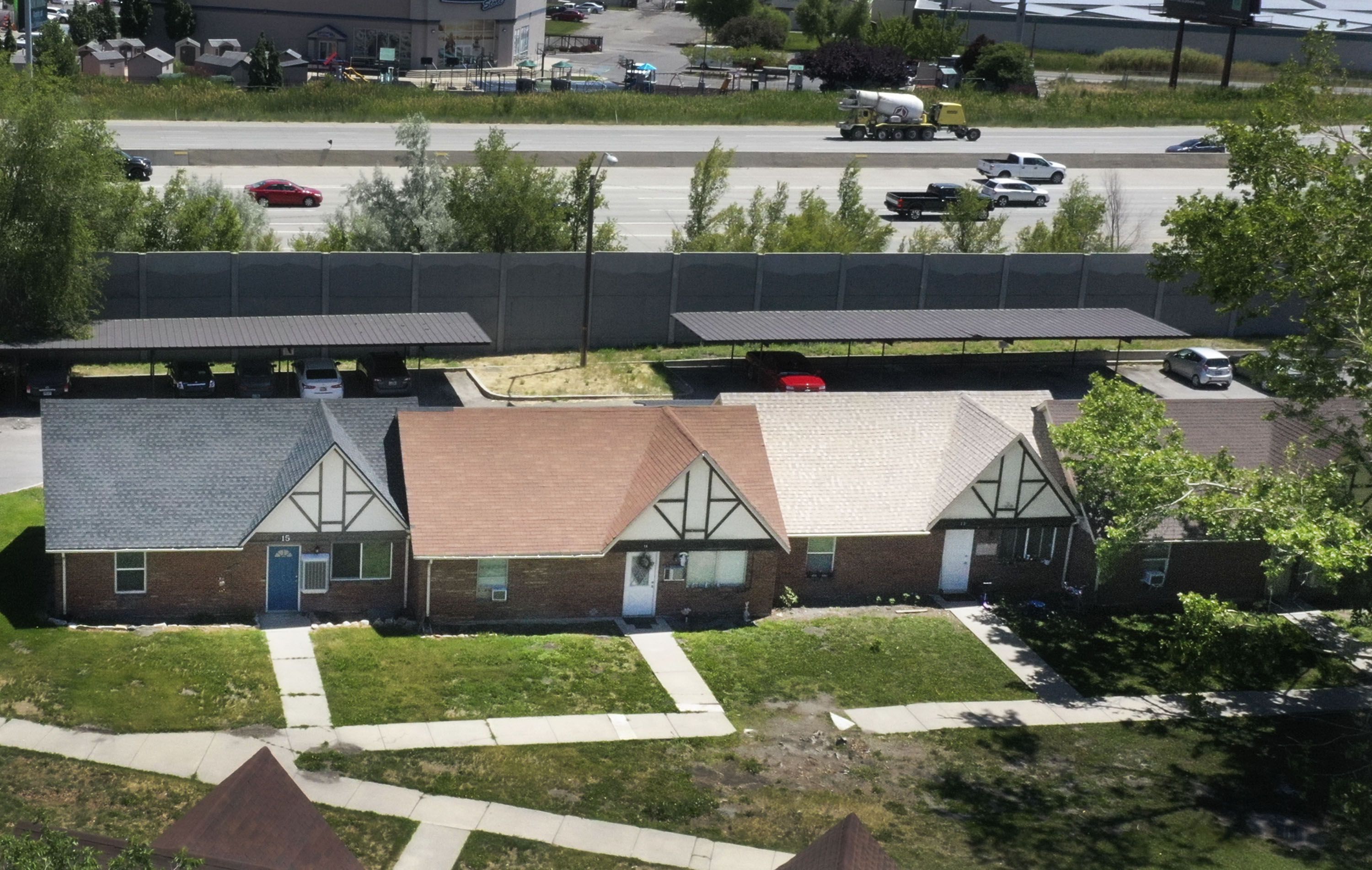 Cottage Park residences on 800 West in Salt Lake City are pictured on June 16. The Utah Department of Transportation has proposed an expansion of I-15 from Salt Lake City to Farmington. Some residents on the west side of the city are worried they could lose their homes under the proposed highway expansion.