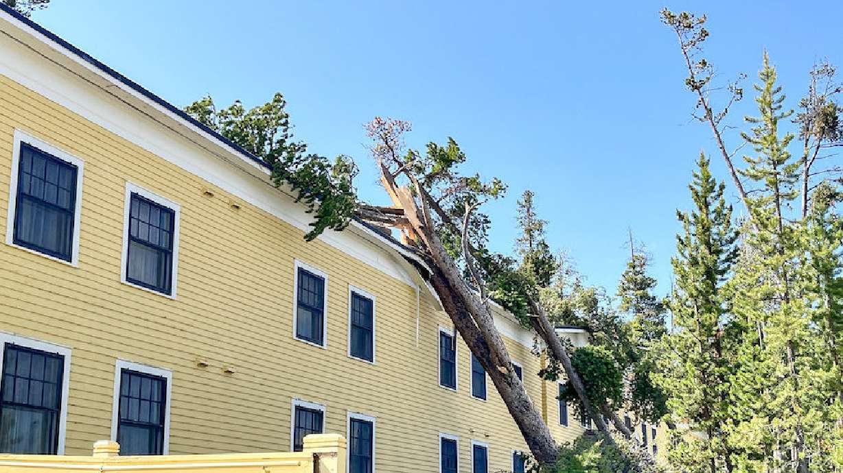 The building adjacent to the Lake Hotel was evacuated and remains closed for cleanup and repairs.