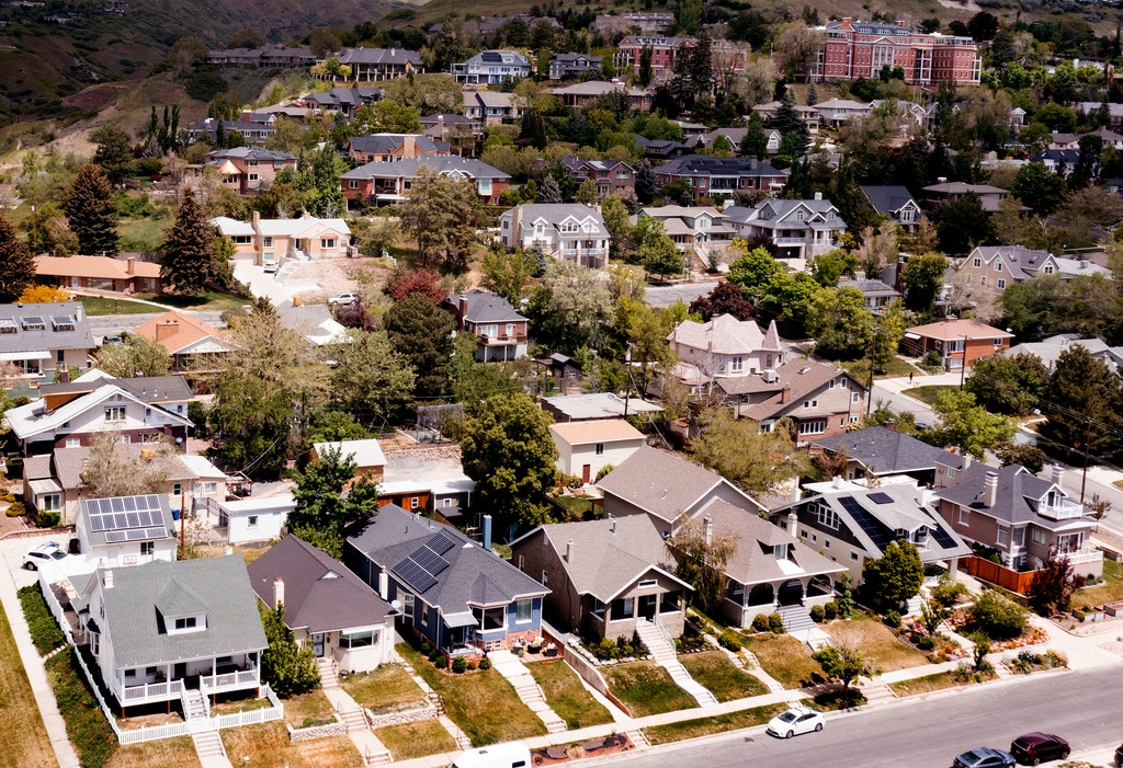 Homes in the Avenues neighborhood of Salt Lake City are pictured on May 20, 2022. The Salt Lake City Council is weighing several changes to its historic preservation overlay districts.