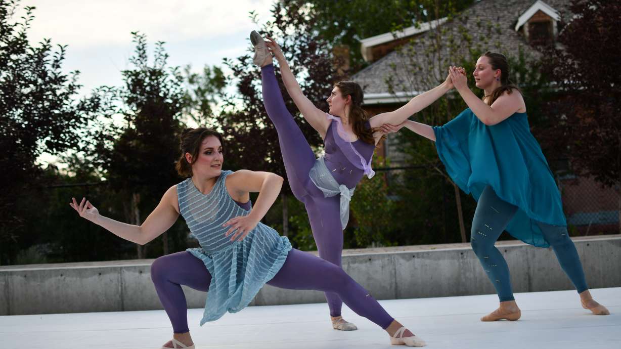 Dancers from the Salt Lake Ballet Cooperative perform in their show “Confluence to Salt Dust” on June 9 in Salt Lake City.