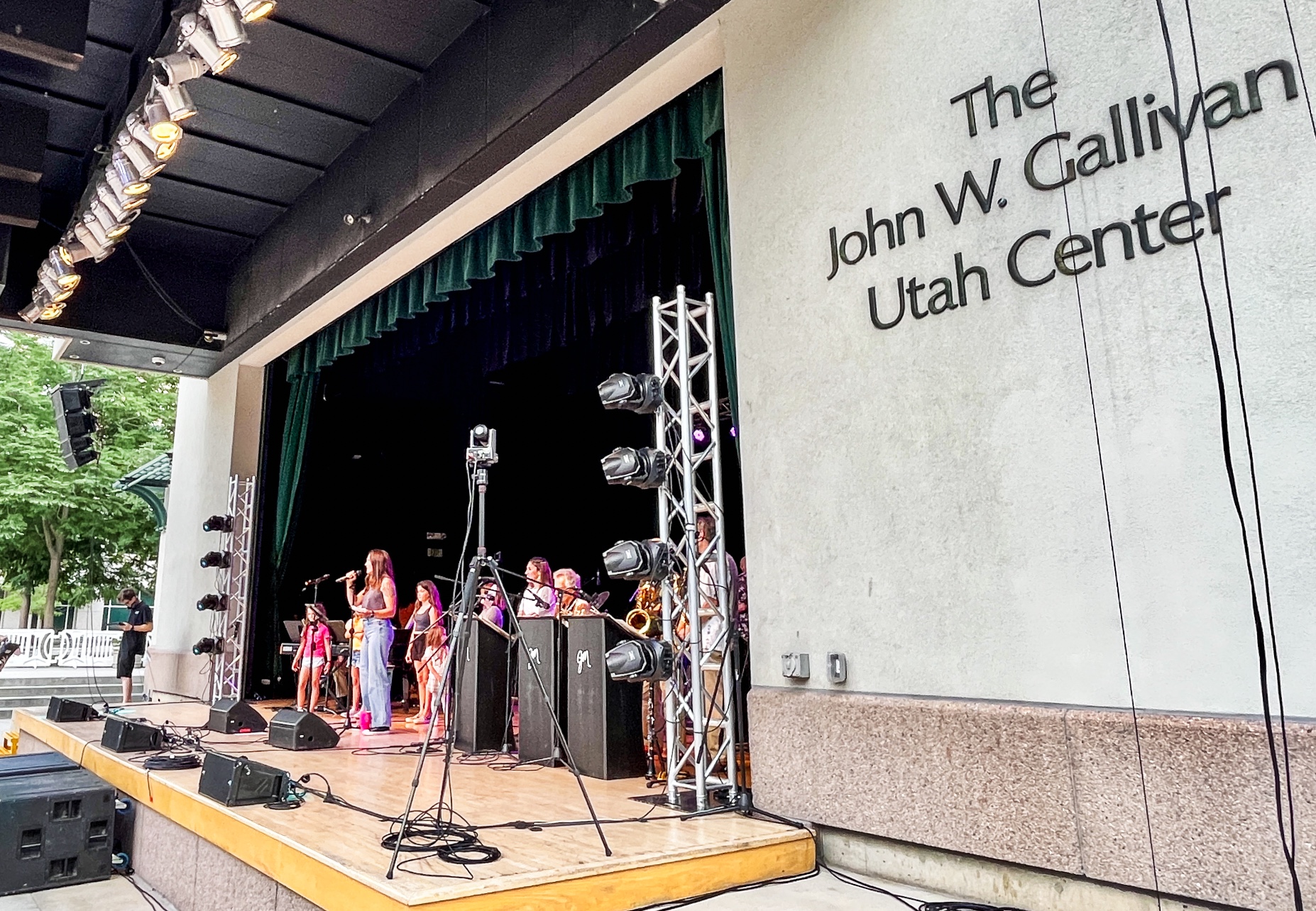 Salt Lake City Mayor Erin Mendenhall speaks during an event Thursday celebrating the 30th anniversary of the John W. Gallivan Utah Center opening.